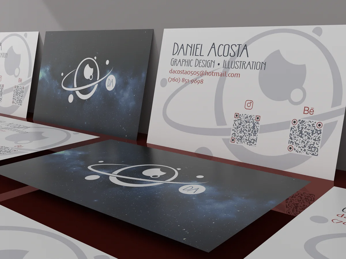 Daniel Acosta business card presentation preview