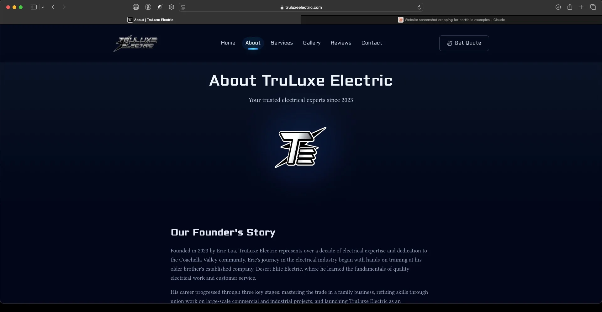 TruLuxe Electric about page