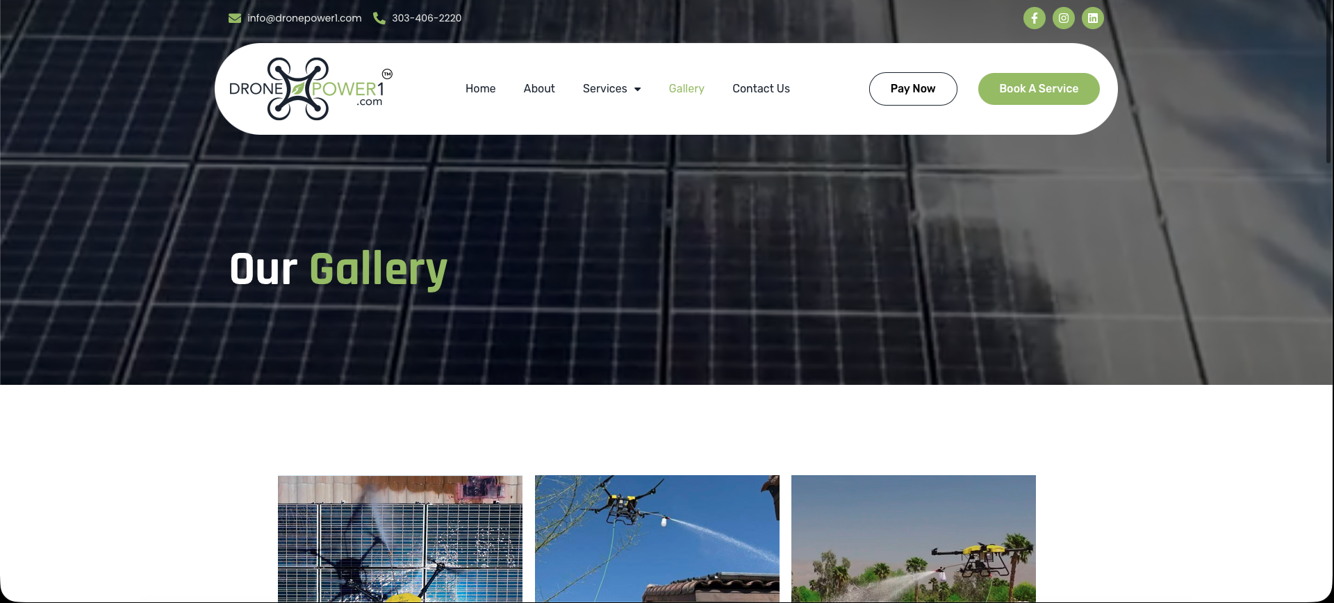 Old DronePower1 gallery page capture